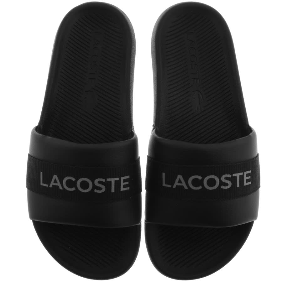 Alternative Image for ProductLacoste Croco Sliders Black1